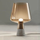 Axyaa Nordic Cement LED Glass Desk Lamp for Home Decor, E27 Lighting Fixtures