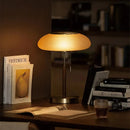 Axyaa Glass White LED Desk Lamp Nordic Bedroom Lighting