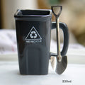 Axyaa Ceramic Trash Can Coffee Cup - Funny & Creative Mug Gift