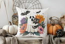 Axyaa Halloween Ghost and Cat Hugging Cushion Cover for Sofa Bedroom Car
