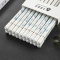 Axyaa Ceramic Chopstick Set with Anti-Slip Properties and Food Grade Flowers