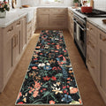 Axyaa Floral Print Runner Rug - Small, Stylish & Non-slip Bedroom Carpet