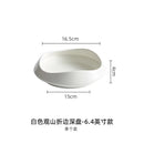 Axyaa Guanshan Plate White Porcelain Tableware, Hotel & Restaurant High-end, Creative Design