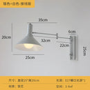 Axyaa Swing Arm LED Wall Lamp Cream Wind for Bedside Reading