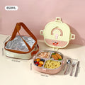 Axyaa Stainless Steel Bento Lunch Box Set with 4 Compartments