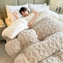 Axyaa Super Thick Winter Lamb Cashmere Weighted Blanket for Beds