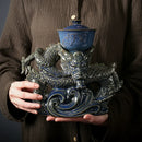 Axya Dragon Kung Fu Tea Set - Bone Teapot & Tea Cup Set