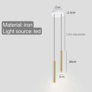 Axyaa Minimalist Tube Pendant Lights for Bedroom Dining Living Room Chandelier