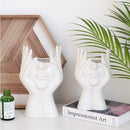 Axyaa Abstract Face Makeup Brush Holder & Organizer for Vanity Desk Home Decor