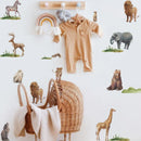 Nordic Cartoon Animals Wall Sticker Set by Axyaa for Kids Room and Nursery