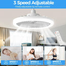 Axyaa Rotatable 3in1 Ceiling Fan with Light Bedroom Lighting Fixture