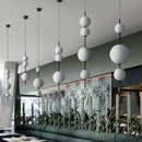 Axyaa Glass LED Chandelier for Modern Minimalist Restaurant, Coffee Shop, Bar, Bedroom