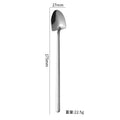 Axyaa Square Head Teaspoon with Long Handle, Coffee Tea Stirrer Spoon