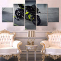 Axyaa Bikes Canvas Wall Art - Home Decor Painting Interior Mural