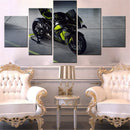 Axyaa Bikes Canvas Wall Art - Home Decor Painting Interior Mural