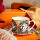 Axyaa Gold-plated Face Animal Ceramic Coffee Cup | Fine Bone Teacup | Home Decor & Gift