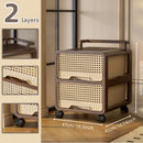 Axyaa Large Capacity Assemblable Storage Cart and Closet Organizer