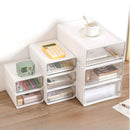 Axyaa Clear Drawer Office Storage Box Set for Organizing A4 Files & Office Supplies