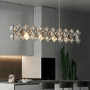 Crystal Chandelier by Axyaa - Elegant Pendant Light for Living Room, Dining Room & Ceiling