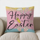 Axyaa Colorful Bunny Butts Happy Bun Pillow Cover