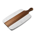 Axyaa Marble Splice Acacia Wood Chopping Board for Cheese Bread Charcuterie