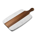 Axyaa Marble Splice Acacia Wood Chopping Board for Cheese Bread Charcuterie