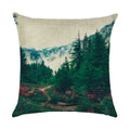 Axyaa Cartoon Pattern Linen Pillowcase - Home Sofa Decorative Cushion Cover