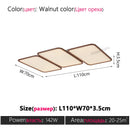 Axyaa Walnut LED Ceiling Lamp: Modern, Simple, Creative Design for Living Room, Bedroom