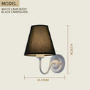 Axyaa Retro Fabric Wall Lamp for Home Decor & LED Lighting