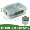 Axyaa Large Capacity Bento Box with Sauce Box - Leakproof Food Container for Lunch