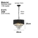 Axyaa Nordic Luxury Crystal Pendant Light LED Chandelier Vintage Fixture
