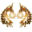 Axyaa Peacock Wall Lamp - Retro Aesthetic Resin Art, European Design for Bedroom and Corridor