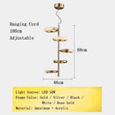 Axyaa Gold Ring LED Chandelier Pendant Lighting Fixture