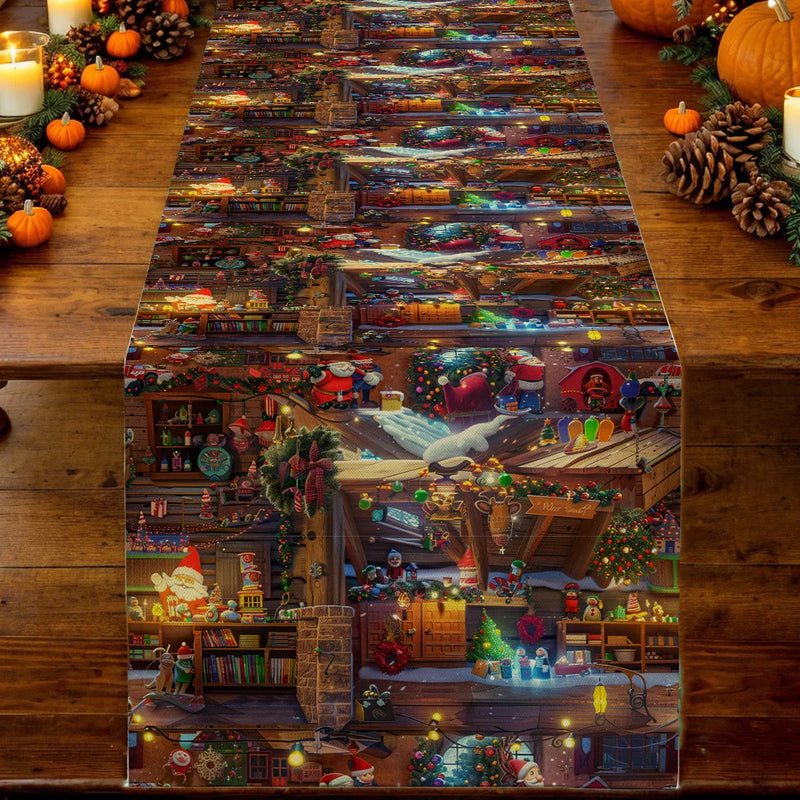 Luxury Axyaa Christmas Table Runner for Home Decoration and Parties