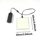 Axyaa 10x10cm EL Panel Light: 3 Modes - Stay on/Slow Flash/Fast Flash for Cosplay & E-sports