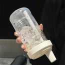 Axyaa Bubble Milk Tea Plastic Cup with Straw Lid - Girls' Outdoor School Water Bottle