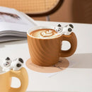 Axyaa Cartoon Cat Ceramic Mug - Cute Breakfast Tea Cup for Home Office