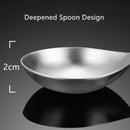Axyaa Stainless Steel Deep Soup Spoon - Long Handle Ramen Rice Scoop