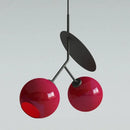Axyaa Red Cherryt Hanging Light: Stylish Italian Designer Pendant Lamp for Bedside, Bar, Coffee Shop