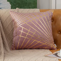 Luxury Gold-Embossed Velvet Throw Pillowcase by Axyaa - Elegant Home Decor Solution