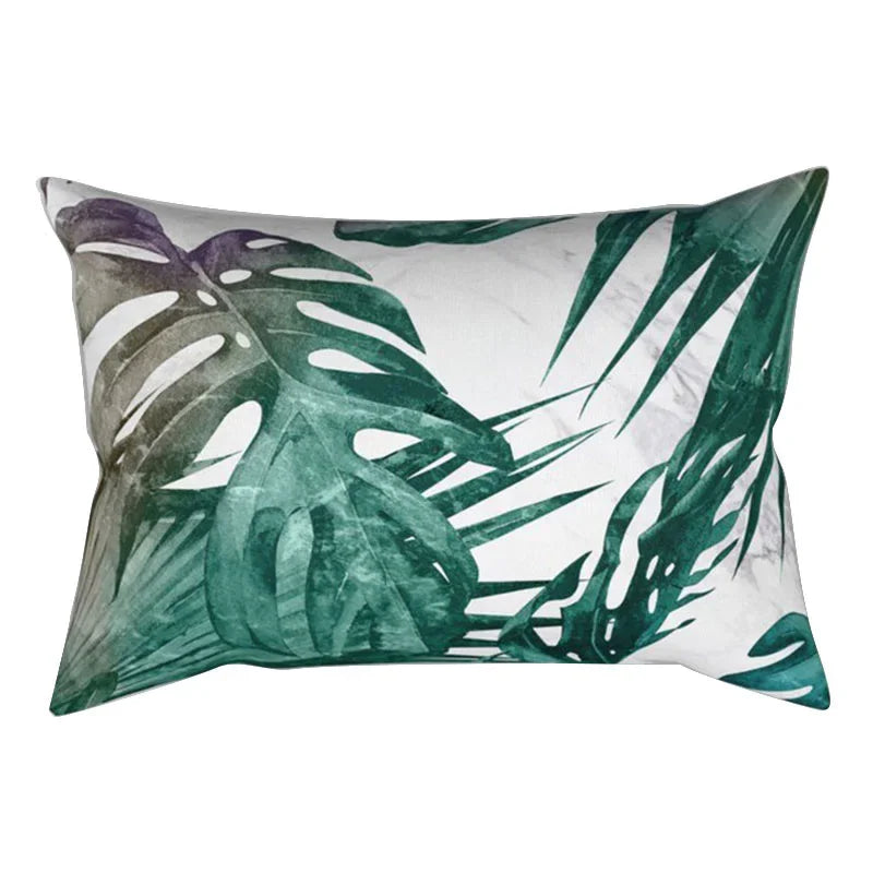 Axyaa Bohemian Plant Leaf Pillowcase for Home Decor 30*50