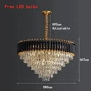 Axyaa Crystal Chandelier K9 for Living Room Bedroom Dining Luxury Pendant Light