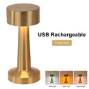 Axyaa LED Metal Touch Table Light: Rechargeable Night Lights for Bar, Coffee Table & Restaurant