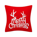 Axyaa Merry Christmas Print Sofa Cushion Decoration Pillowcase