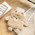 Axyaa Plush Hot Water Bottle Hand Warmer Belly Foot Period Pain Relief