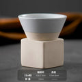 Axyaa Hand-Painted Ceramic Espresso Coffee Cup Set with Base.