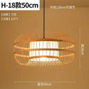 Axyaa Bamboo Woven Chandeliers: Southeast Asian Style LED Lighting for Home Decor