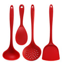Axyaa Silicone Kitchen Utensil Set: Spatula, Ladle, Slotted Spoon, Non-Stick Cooking Tools