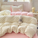 Axyaa Cloud Cotton Lace Summer Quilt Set - Single Thin Cool Quilt
