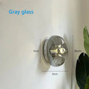 Axyaa Handblown Glass Wave Texture Wall Sconce with E27 Socket